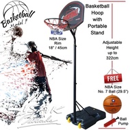 Diskon Portable Basketball Hoop F - Rim Bola Basket Ring Outdoor