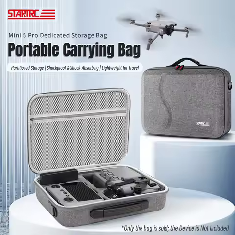 Carrying Case for DJI Mini 5 Pro,Storage Travel Bag with Shoulder Strap for DJI Mini 5 Pro,for RC 2/