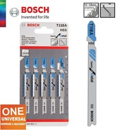 Bosch T118A Basic T-Shank Jigsaw Blade For Metal (5 Pcs)