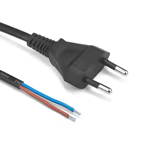 EU Power Cord 1m 1.5m 3m 0.75mm2 220V Pigtail Electric Cable Euro Plug Power Supply Cable For Extens