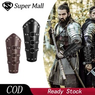Cosplay Props Vintage Pu Wide Armor Pirate Knight Bracers Tie Arm Gauntlet Wristband Bracer Accessor