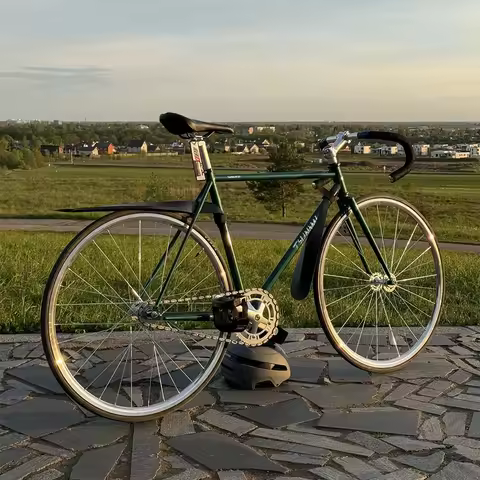 TSUNAMI SNM4130 Fixed Gear Bike CR-MO Steel Frame Lightweight Complete Bicycle Fixie Single Speed Ra