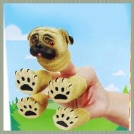 (DXMN) Squirrel Finger Puppet Set, Animals Puppet Show Theater Props, Weird Stuff Gifts