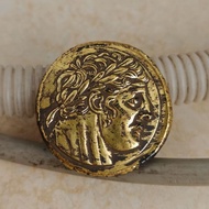 I Solid Gilt Gold Coin Pulp-covered Warm Delicate Old Spicy Fine Workmanship 4cm Width 4cm 5.13 * % 