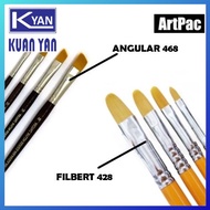 Artpac Nylon Brush Colored Brush/ Painting Brush Drawing Filbert 428 & Angular 468/