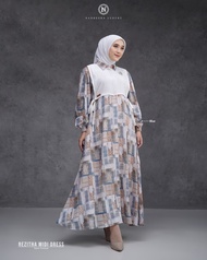 PROMO REZITHA MDI DRESS NADHEERA LUXURY // MIDI DRESS TERBARU VIRAL // BAJU GAMIS MIDI DRESS REMAJA