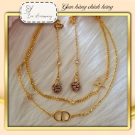 Set Necklace, CD Earrings - HL29
