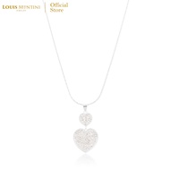 Louis Montini (Jewelry) Sterling Silver 925 Necklace สร้อยคอเงินแท้ 92.5% สร้อยคอผู้หญิง รูปหัวใจ LJ