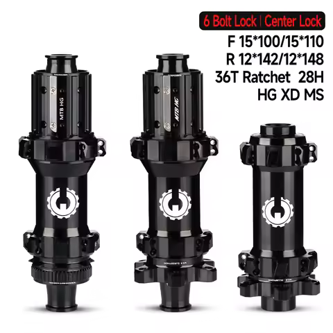 Bicycle MTB Hub Center/6Bolt Brake Boost 36T Ratchet 28H Integrated AL7075 HG/XD/MS