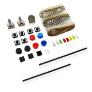 Handy Portable Resistor Kit UNO R3 LED Potentiometer Tact Switch Pin Header