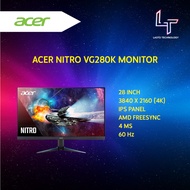 Acer Nitro VG280K 28" IPS 4K 60HZ 4MS G-SYNC Compatible Gaming Monitor