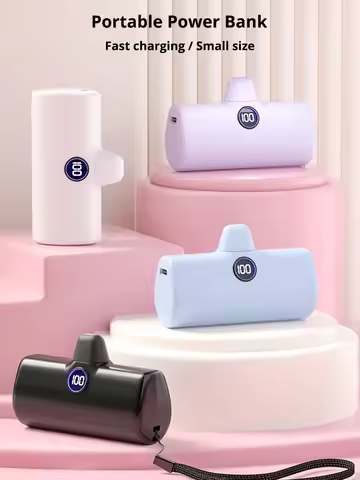 Portable Charger for iPhone 17 16 15 Samsung Xiaomi Huawei HONOR OPPO 5000mAh External Battery Fast