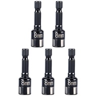 HL 5Pcs Universal Impact Socket for 6 35mm Hexagonal Shank Tool Ratchet Wrench Socket Wrench Adapter