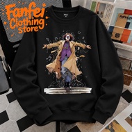 COD Fanfei Round Neck Sweatshirt Black Hoodie Cartoon Yellow Coat Purple Shirt Blue Pants Paper Flye