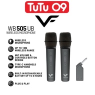 Vinnfier VF WB505 UB 2 Wireless Microphone 6.5mm Jack Mic Received Type-C Rechargerble Microphone