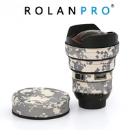 ROLANPRO เสื้อเลนส์กล้องถ่ายรูปลายพรางสำหรับ Nikon AFS 14-24มม. เคสโทรศัพท์กันกระแทกเลนส์ F2.8G สำหรับ Nikon เคสป้องกันเลนส์ SLR Xinggeishuyong