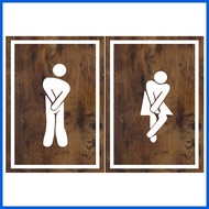 ✗ ♀ ⊕ CR / Toilet / Bathroom Signages / Comfort Room