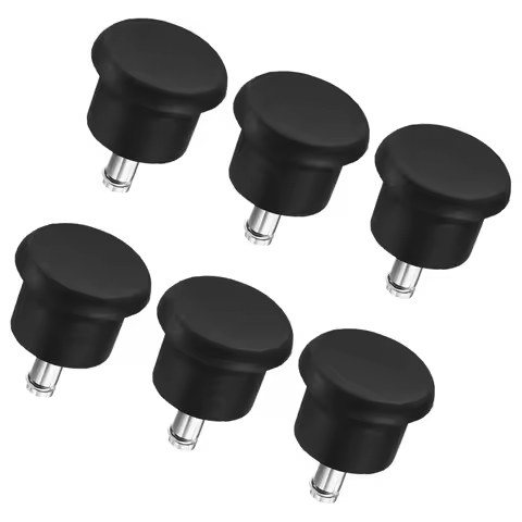 6 Pcs Floor Protectors Office Chair Feet Casters Furniture Wheels Desk Replacement PP Bell Glides Du