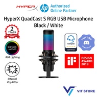 HYPERX Gaming Microphone - QUADCAST S (4P5P7AA) (BLACK) / (519P0AA) (WHITE)