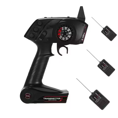 AUSTAR AX5S 2.4G 3CH Transmitter with AX-5X Receiver for Q65 MN90 1/10 1/8 Crawler TRX4 Axial SCX10 