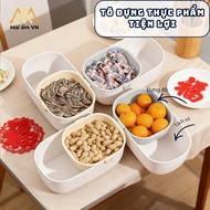 Convenient 2-layer Seed Box - Shell and Self-Falling, Keep Neat When Snacking & Watching Movies on a