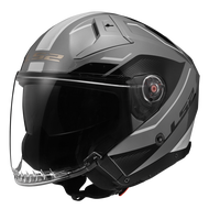 Mũ bảo hiểm LS2 OF603 Infinity II Fiberglass - Màu Veyron Grey White