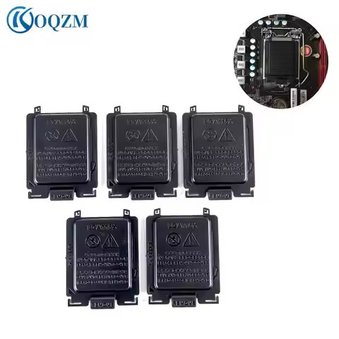 5pcs Motherboard CPU Socket Protection Shell Black Cover Universal CPU Protection Pin Cover For LGA1