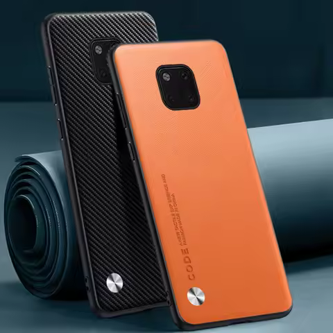 Luxury PU Leather Case For Huawei Mate 20 Pro Back Cover Matte Silicone Protection Phone Case For Hu