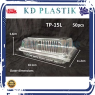 TP-15L / H-14L ±50's Plastic Tray / Disposable Packaging Food Tray / Bekas Makanan