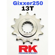 RK Japan Front Sprocket SUZUKI GIXXER250 13T Premium Sprocket Depan Accessories Spare Part Gixxer 25
