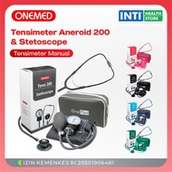 Onemed | Tensimeter Aneroid 200 & Stetoscope | Tensimeter Manual + Stetoskop