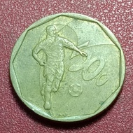 Koin Afrika Selatan 50 Cents Football commemorative