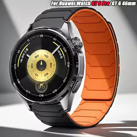 22mm Straps For Huawei Watch GT 6 Pro 46mm Magnetic Silicone Ultimate Correa Bracelet Huawei GT6/GT5
