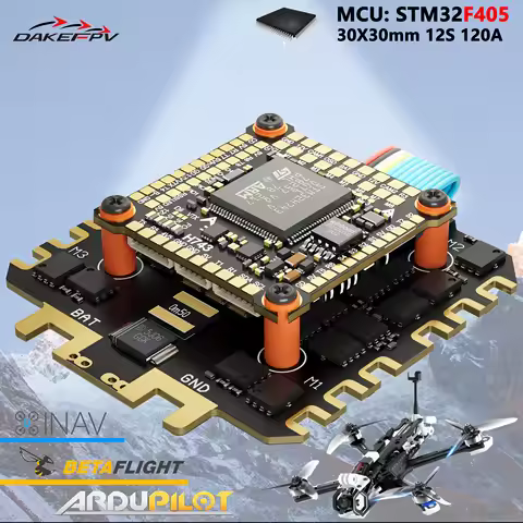 DAKEFPV H743 12S 120A stack INAV Betaflight Ardupilot H743 FC Flight controller FPV stack for 13 15 