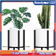 【BM】Plant Pot Holder Metal Black Plant Stand Simple Style Flower Pot For Home Plant Shelf Home Decoration