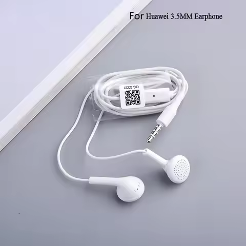 Original Y6 3.5mm Earphone With Mic For Huawei nova 7 3 6 3i 3e P20 P30 P10 lite honor 8 9 8X 9X 9I 