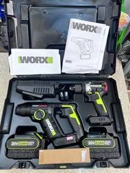 WORX 20V 油壓鑽，電鑽孖裝