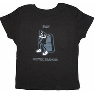 Juniors men Black Emily The Strange Character Electric Stranger T-Shirt Tee Outfit Tee Shirt