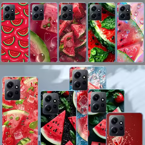 Watermelon Summer Fruit Phone Case For Redmi Note 14 15 Pro 5G 13 12 Pro Plus 11 11T 11E 11S 10 Pro 