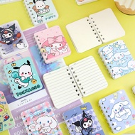 Sanrio Anime Series Kawaii Cartoon Notebook Kuromi My Melody Cinnamoroll Kitty Portable Student Diar