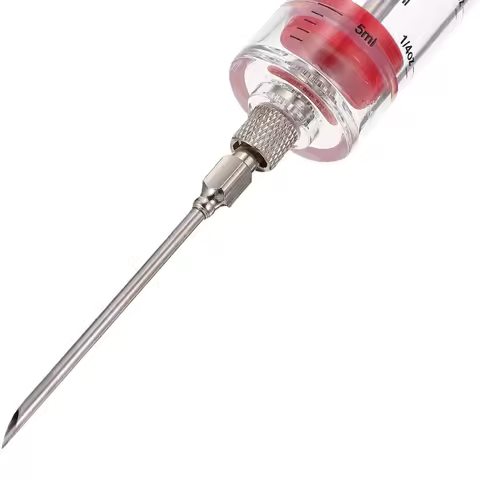BBQ Meat Stainless Steel Needles Syringe Marinade Injector With Stainless Steel Needles Turkey Chick