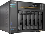 Asustor Lockerstor 6 Gen3 AS6806T 6 Bay NAS, AMD Ryzen Quad-Core 2.3GHz, 16GB ECC DDR5, 4 M.2 NVMe S