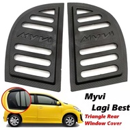Perodua Myvi 2011 2013 2016 Lagi Best Window Cover 3D Carbon Triangle Mirror Rear Side Car Window Ac