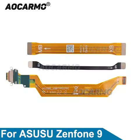 Aocarmo For Asus Zenfone 9 LCD Screen Connection Mainboard Sim Reader Flex Charging Port Charger Doc