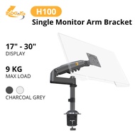 North Bayou NB, Single Monitor Mount H100, 17" - 30" VESA Monitor Arm | Adjustable Desk Mount Stand