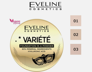 Variete Mineral Powder Foundation Hyaluronic Acid 03 Light Vanilla 8g Eveline