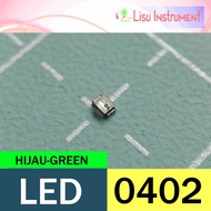 HIJAU 0402 1005 SMD LED SMT Ultra Bright Green