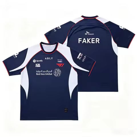 New Fans T1 MSI 2026 LOL INTERNATIONAL Jersey Men Women Breathable O Neck Short Sleeve FAKER Sportwe