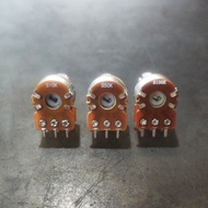 Potensio stereo 6pin mini 10k/50k/100k/ potensio kecil kaki 6/simbada - 10K