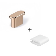 Metal Dust Plug for IPhone 17 Pro Max 16 15 Series Phone Type-C Charge Port Plugs Protection Caps wi